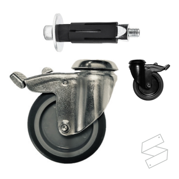 Zwenkwielen en expanders
